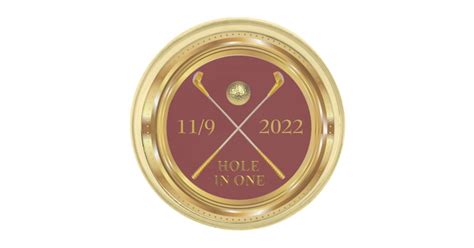 Hole In One Personalized Golf Lapel Pin Zazzle