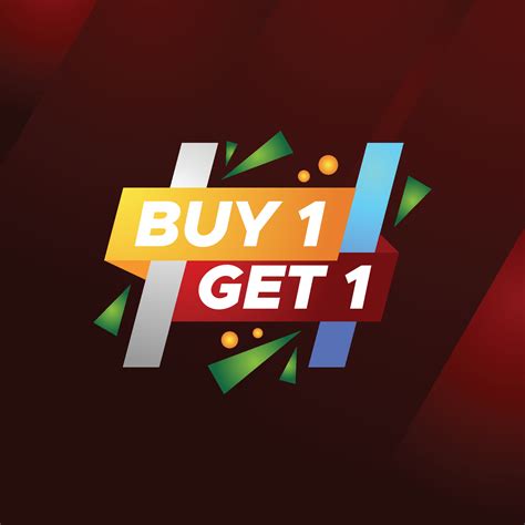 Buy one get one vector design 21778736 Vector Art at Vecteezy