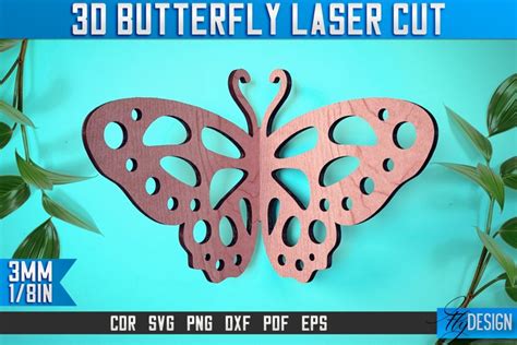 3d Butterfly Laser Cut Butterfly Design Cnc 3076750