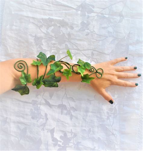 Sizes Xs To Xxl Poison Ivy Arm Wrap Cuff Woodland Fairy Mother Etsy