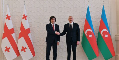 Ilham Aliyev Held One On One Meeting With Prime Minister Of Georgia