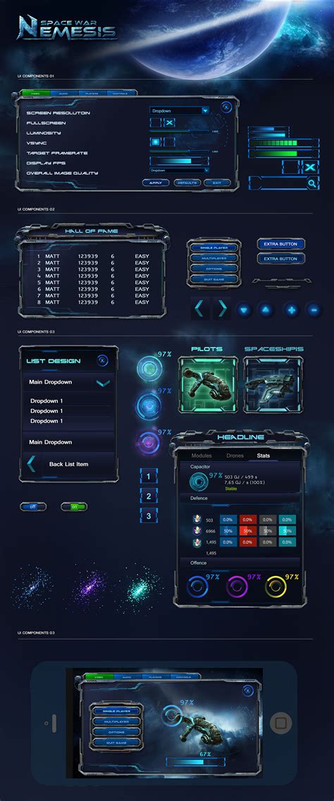 Sci Fi Game Ui