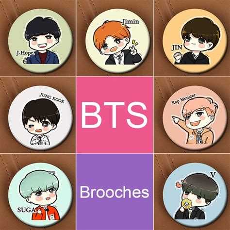 Bts Members Cute Pinskpop Pinsbangtan Boys Pinbts Etsy