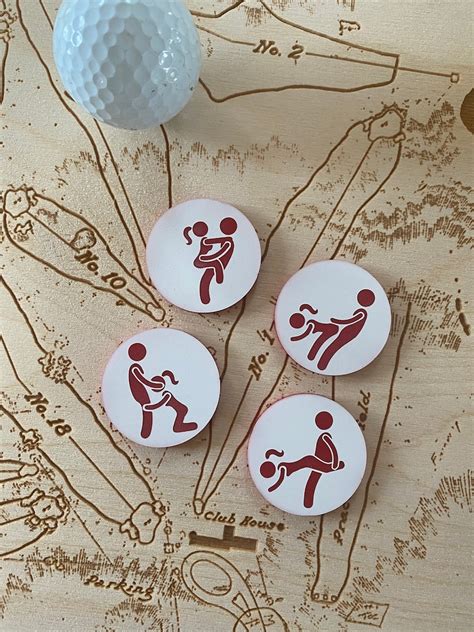 Golf Ball Markers Adult Humor Set Of Dirty Gift For Golfer Etsy