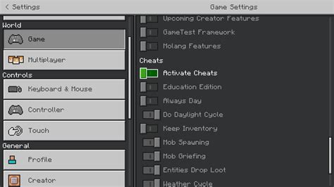 Cheats For Minecraft Bedrock Edition Pc