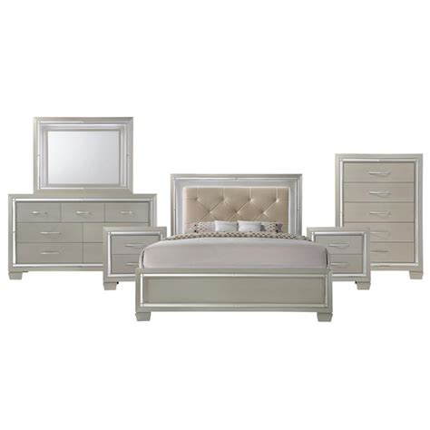 Picket House Furnishings Glamour Champagne Queen Bedroom Set In The