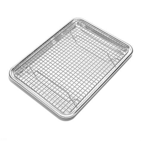 Stainless Steel Baking And Cooling Wire Rack Jelly Roll Cookie Sheet Oven Pan Ebay