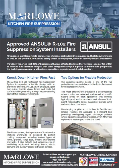 Ansul R 102 Fire Suppression System Marlowe Fire And Security