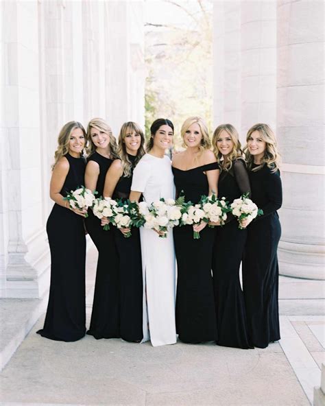 Teal And Black Bridesmaid Dresses