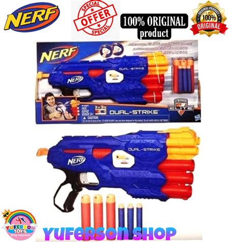 Jual Nerf N Strike Elite Dual Strike Blaster Pistol Nerf Shopee Indonesia