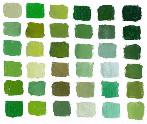 Green Color Chart – Celebrating Color