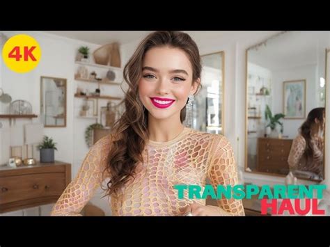 K See Through Transparent Try On Haul Micro Transparent Lingerie Bikini Try On Haul
