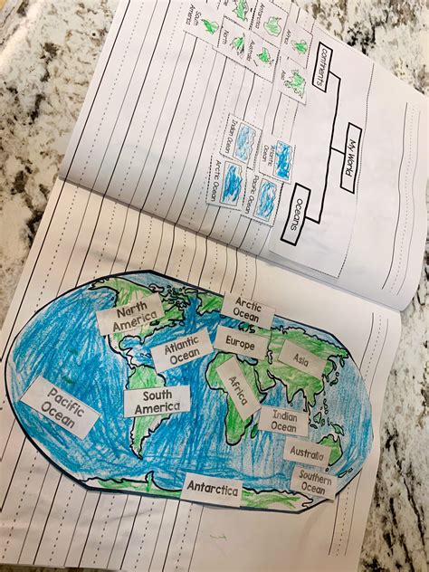 Inside Our First Grade Geography Interactive Notebook Part One