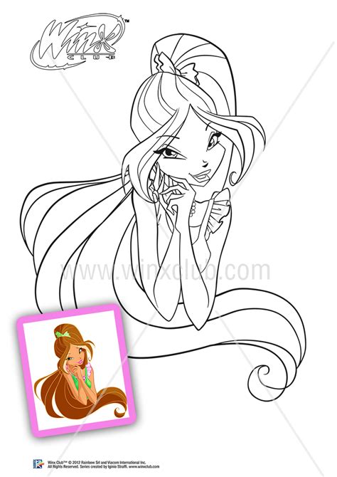 Flora Delle Winx Da Colorare Colozer