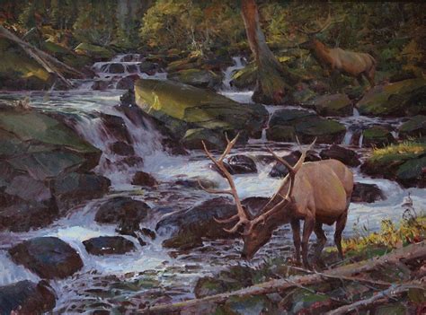 Wildlife Oil Paintings Painting Wildlife In To A Scene Wildlife