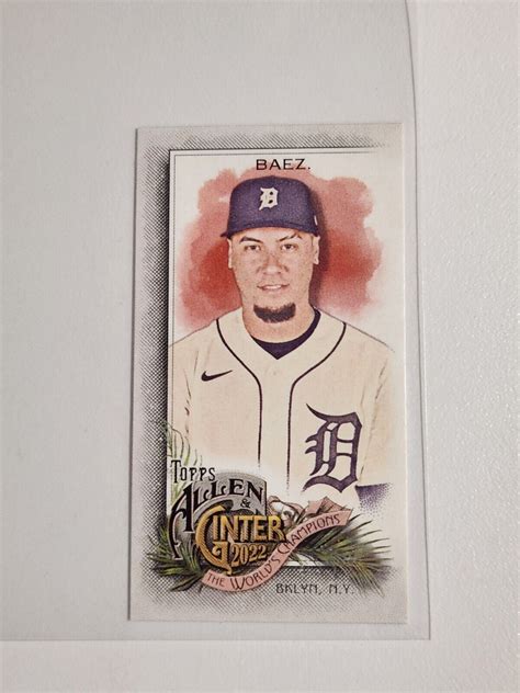 2022 Topps Allen Ginter Mini A G Back Javier Baez 90 Tigers EBay