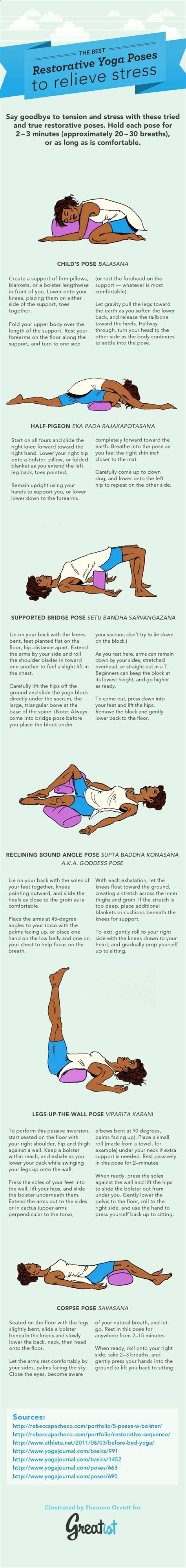 Printable Restorative Yoga Poses