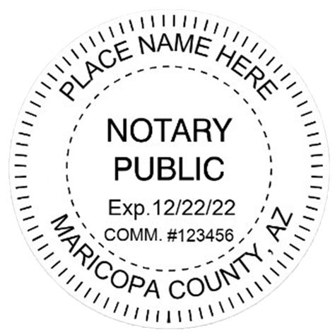 Arizona Notary Embosser Excelmark