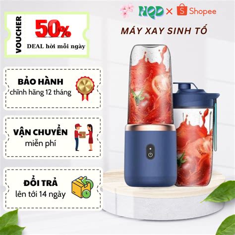 Máy Xay Sinh Tố Juicing Cup 300ML Cầm Tay Máy Xay Trái Cây Sạc Pin