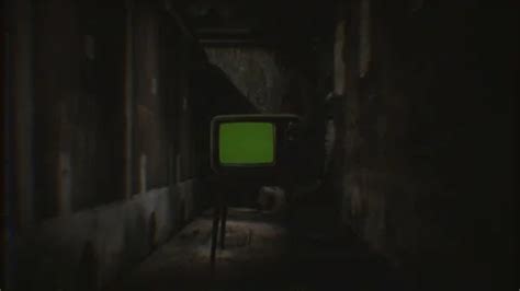 Green Screen Television Spooky Basement ... | Stock Video | Pond5