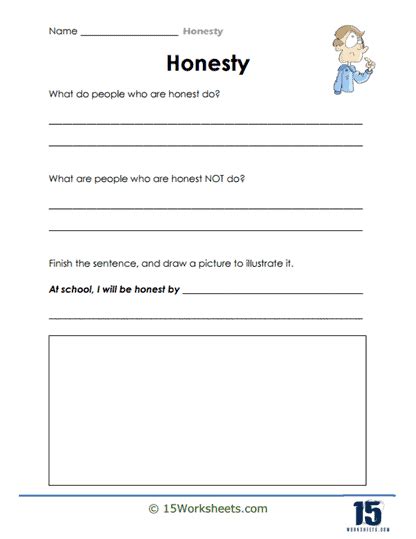 Honesty Worksheets 15 Worksheets Library