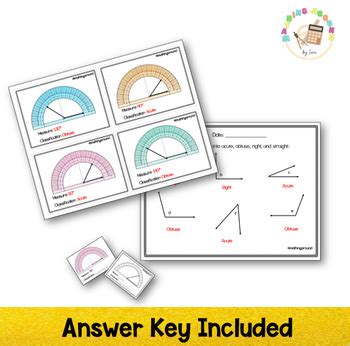 Angles Freebie Drawing Measuring And Classifying By Mathing Around Store