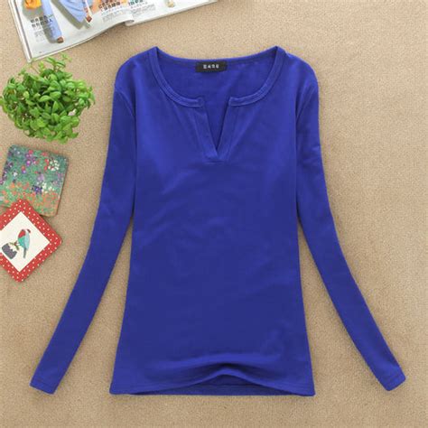 Plain V Neck Sexy Slim Knitted Long Sleeve For Women Wanahavit