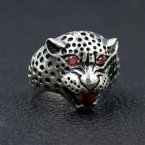 Sterling Silver Leopard Ruby Ring Vvv Jewelry