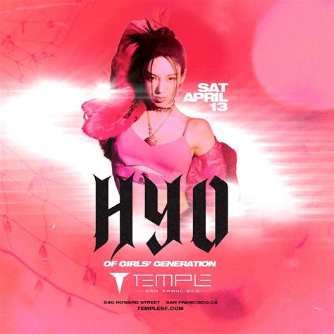 HYO Tickets At Temple Nightclub In SF By Temple Nightclub San Francisco