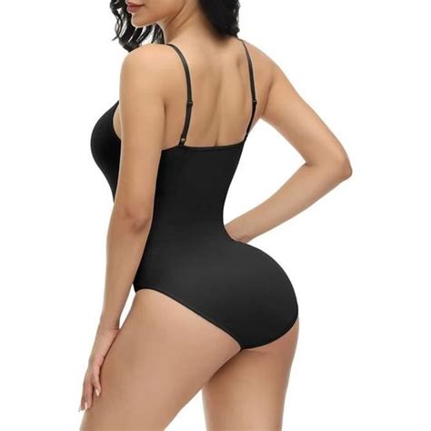 Bodysuit Pour Femmes Tummy Control Shapewear Sculptant Sans Couture