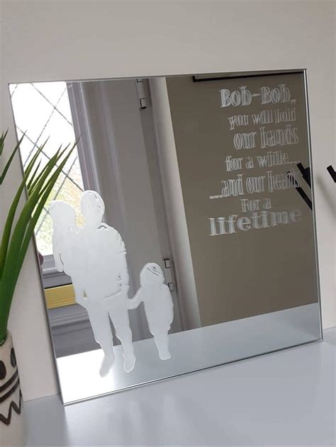 Personalised Etched Mirror Etsy