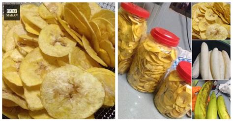 Cara Buat Kerepek Pisang Tanduk Yang Mudah Sedap Tak Puas Makan