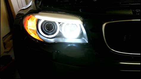 BMW Lux H8 Angel Eyes Comparison Daytime Running Lights YouTube