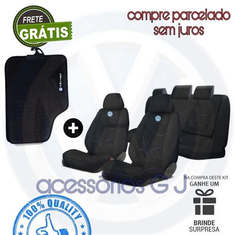 Conjunto Completo Capa Para Banco De Carro Em Tecido Grosso Tapetes