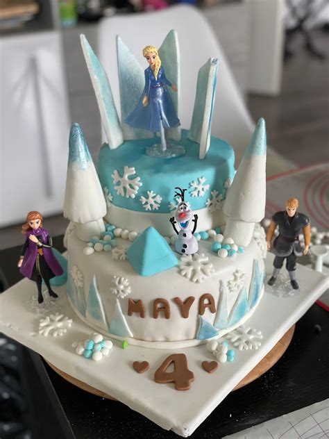 Birthday Frozen Theme Cake Etsy