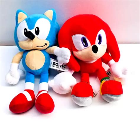 Sonic The Hedgehog And Knuckles 2 X Plush Toys Sega 30 Cm £999 Picclick Uk