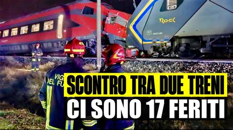 INCIDENTE TRA DUE TRENI A FAENZA CI SONO 17 FERITI LE IMMAGINI DELLO