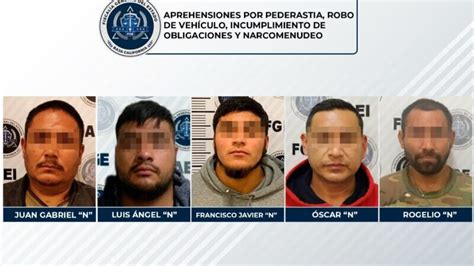 Detiene La Fge A Cinco Personas Que Contaban Con Orden De Aprehensi N