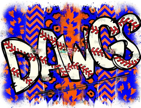 Dawgs Baseball Png Orange Bluebaseball Lettersbaseball Mombaseball