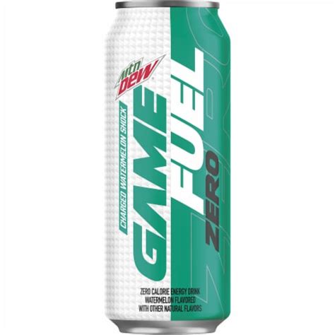 Mountain Dew Game Fuel Zero Calorie Watermelon Energy Drink 16 Oz Can