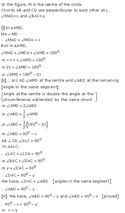 Selina Concise Mathematics Class Icse Solutions Circles Artofit