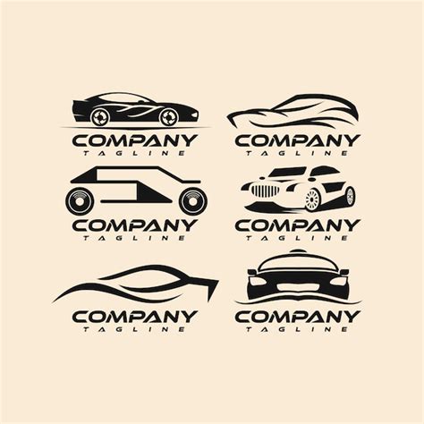 Premium Vector | Silhouette set mobil logo design vector