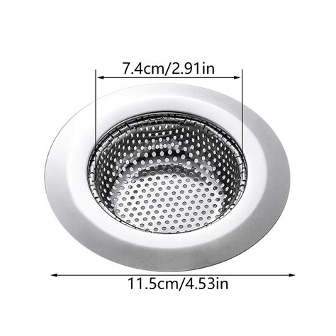 Kitchen Sink Strainer Hair Catcher Shower Stainless Steel Durable