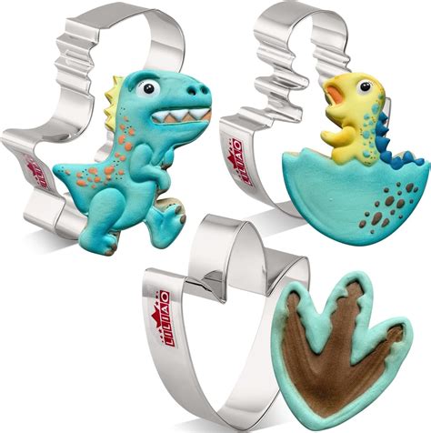 Amazon LILIAO Dinosaur Cookie Cutter Set T Rex Dinosaur Baby In