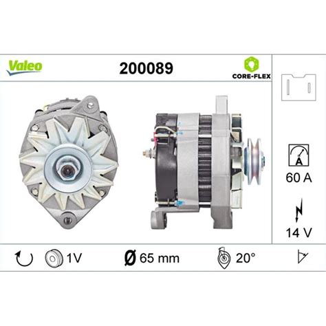 VALEO LICHTMASCHINE GENERATOR 60A passend für RENAULT 19 CLIO RAPID