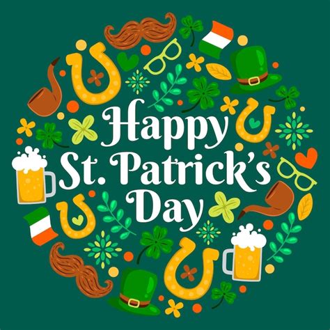 Free Vector St Patrick Day Illustration