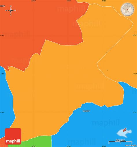 Political Simple Map of KASARANI