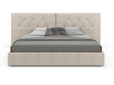 ENCORE Fabric double bed with tufted headboard By Huppé design Joël