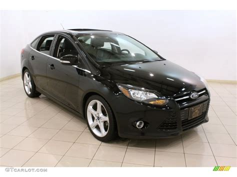 Black 2012 Ford Focus Titanium Sedan Exterior Photo 76695979