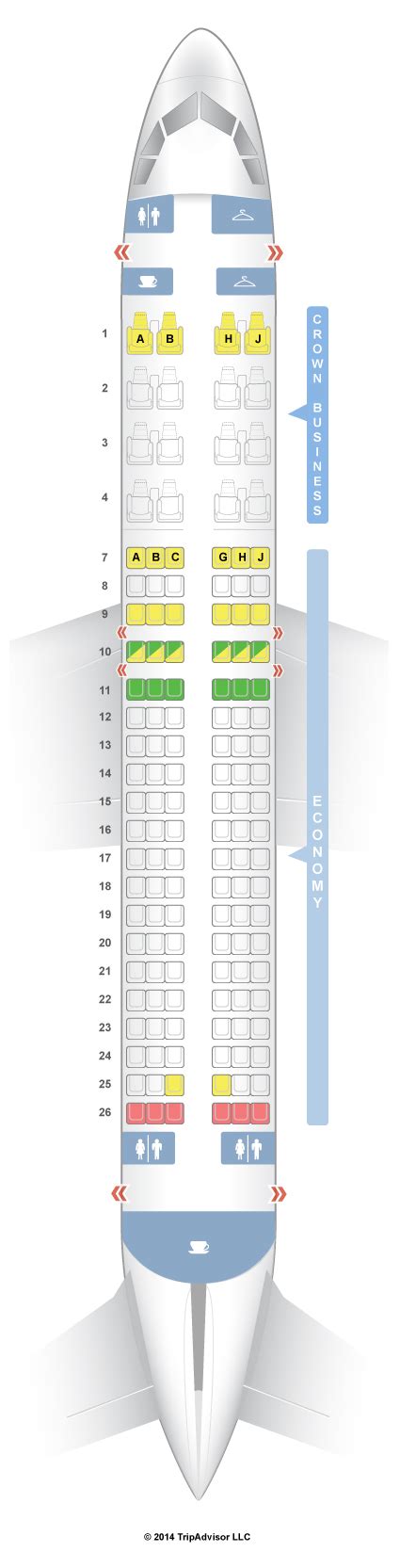 SeatGuru Seat Map Royal Jordanian - SeatGuru